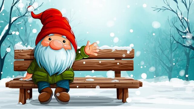 Animaci&oacute;n de gnomos navide&ntilde;os.