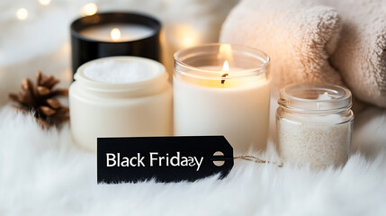 Capture the essence of relaxation with our exclusive self-care set, featuring soothing candles, bath salts, and plush towels for the ultimate pampering experience this Black Friday.