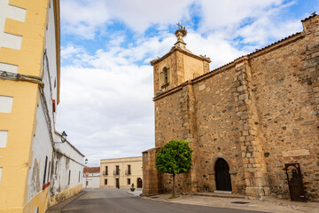 Fototapeta premium Parish church of the Holy Trinity in Trujillanos, province of Badajoz, Extremadura, Spain