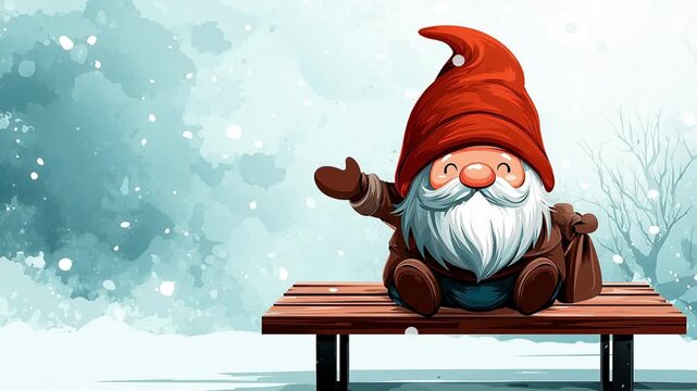Animaci&oacute;n de gnomos navide&ntilde;os.