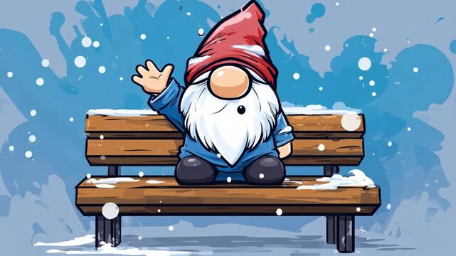 Animaci&oacute;n de gnomos navide&ntilde;os.