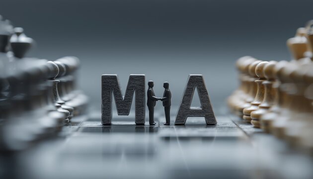 Business Mergers And Acquisitions: Share Acquisition, Business Amalgamation, Development Models. Exploring M And A On Smart Devices With Copy Space.