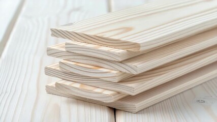 Close inspection reveals smooth, well-crafted timber boards ready for various construction and woodworking tasks, emphasizing quality
