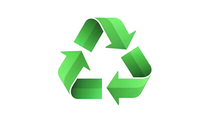 Obraz premium recycle symbol on white background