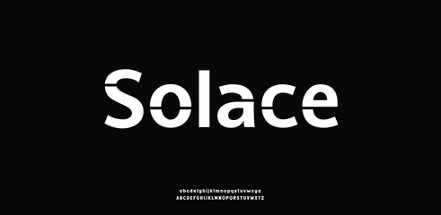 solace Modern serif font with minimalist curves and soft edges, ideal for branding, logos, and editorial design