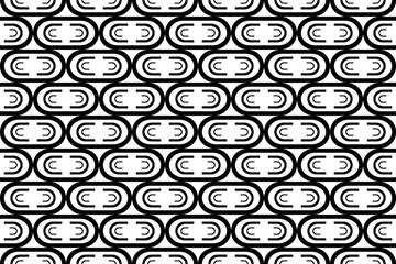 Abstract Seamless Geometric Pattern. Black and White Texture. 