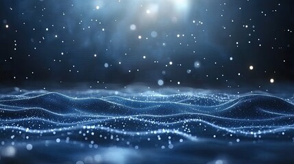 This visual showcases a blue glowing planet surrounded by connecting lines, symbolizing a global network concept within a digital universe