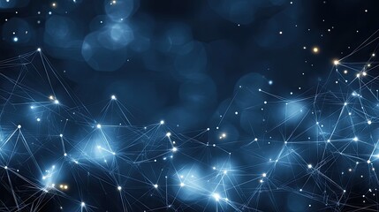 illustration showcases a glowing brain constructed from digital connections, set on a dark blue background filled with binary code