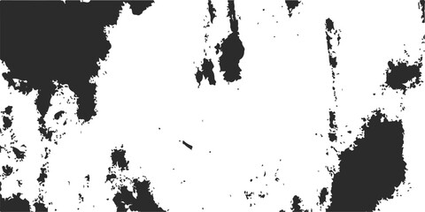 Abstract black ink splat grunge texture pattern on a world map illustration vector design © MdShakibAhamed