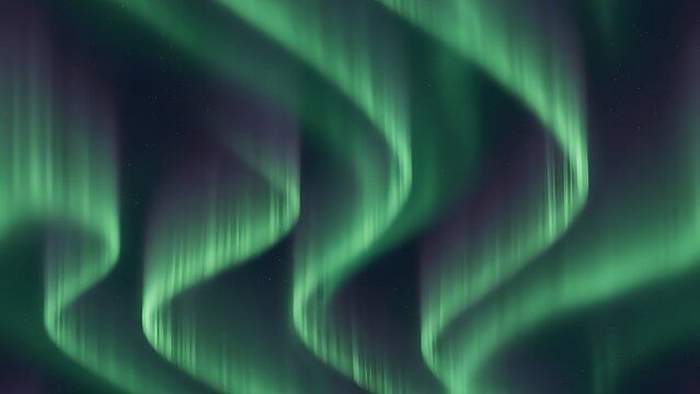 Ethereal green aurora borealis dancing in the night sky - Powered by Adobe