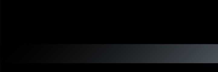 Limbo black background. Abstract dark gradient backdrop. Color wall of studio, room, stand for product display or photo. Modern banner with empty place for advertising text. Vector illustration.