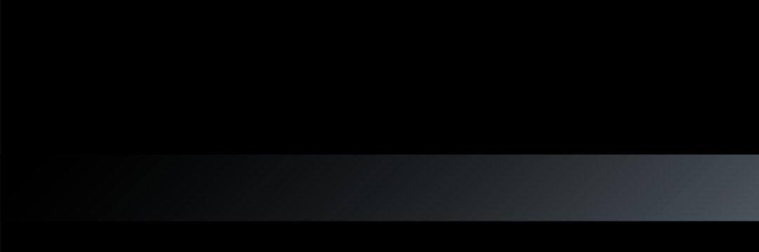 Limbo black background. Abstract dark gradient backdrop. Color wall of studio, room, stand for product display or photo. Modern banner with empty place for advertising text. Vector illustration.