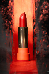 labial rojo elegante