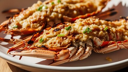 Elegant Balmain Bug Seafood Dish in Gourmet Editorial Food Style