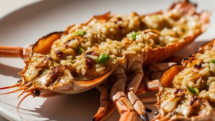 Elegant Balmain Bug Seafood Dish in Gourmet Editorial Food Style