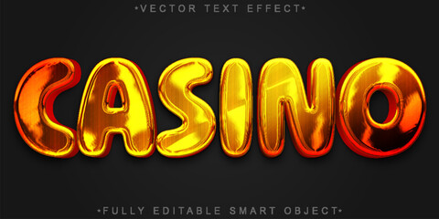  Casino Cash Money Vector Fully Editable Smart Object Text Effect