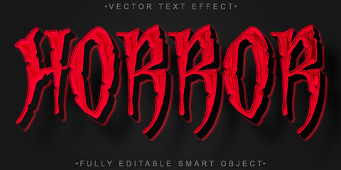  Horror Dark Creepy Atmosphere Vector Fully Editable Smart Object Text Effect