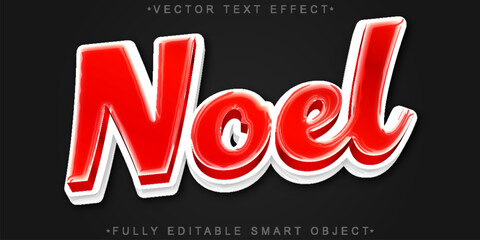 Christmas Santa Gift Winter Magic Vector Fully Editable Smart Object Text Effect