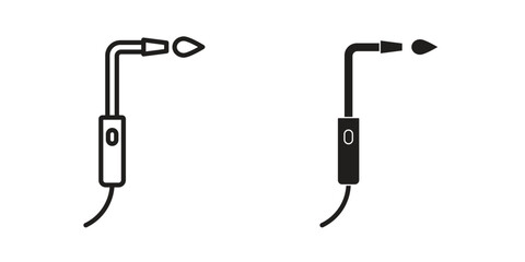 Welding icon line illustration background. icon concept vector