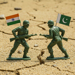 plastic soldiers India Pakistan