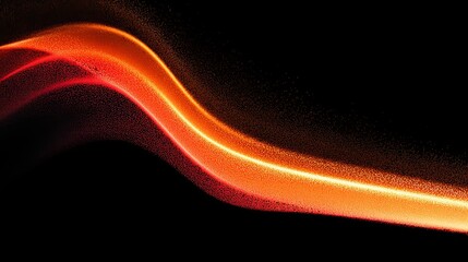 Dynamic fiery orange and red particle wave creating an energetic modern digital abstract background for exciting visual projects