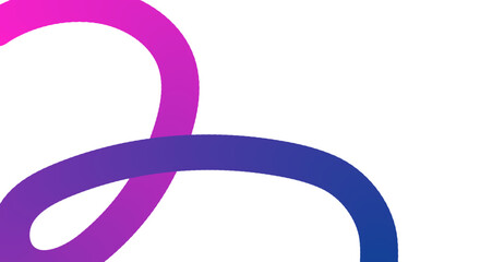 Abstract flowing gradient lines with vibrant colors on white background