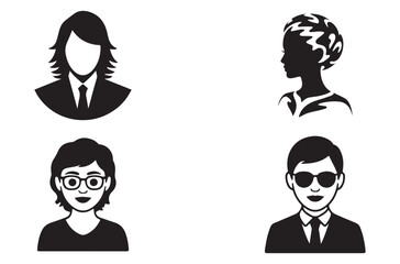 User Avatar Silhouette Vector Icon, Profile, Account and Social Media Identity Design