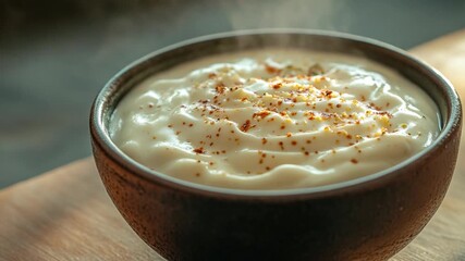 A close-up shot of a bowl filled with various types of food, perfect for use in articles about cooking or meal prep