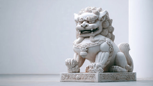Chinese Guardian Lion Statue