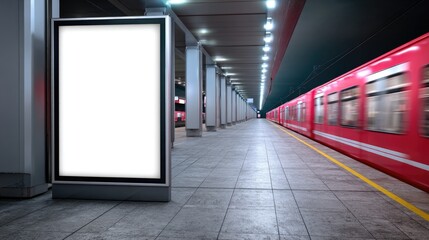 Fototapeta premium Empty Subway Station
