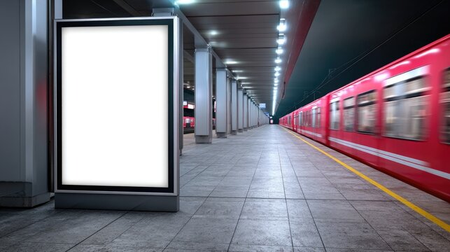 Empty Subway Station - Powered by Adobe
