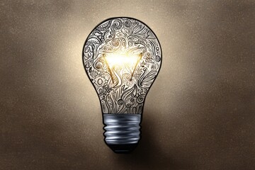 Illuminated Doodle Bulb