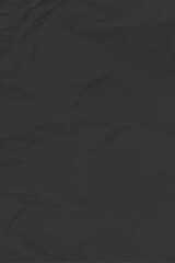 Black clean crumpled paper