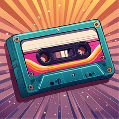 retro audio cassette