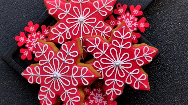 Gingerbread, Christmas cookies, and ornamental holiday baked goods. Christmas gingerbread