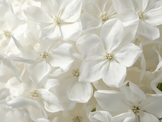 Cloud Dancer 2026 color of the year white hyacinth flowers in elegant close-up. Pure delicate petals with soft texture perfect for spring weddings, beauty branding, natural elegance, fresh design.