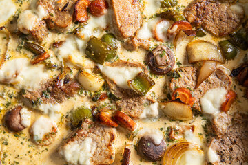 Close Up von Schweinefilet aus dem Backofen