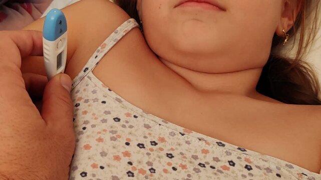high temperature in kid.