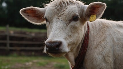 portrait of a young calf.