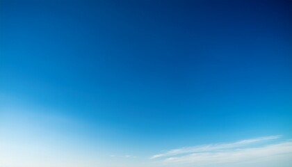 Obraz premium Blue Clear Sky Gradient Background