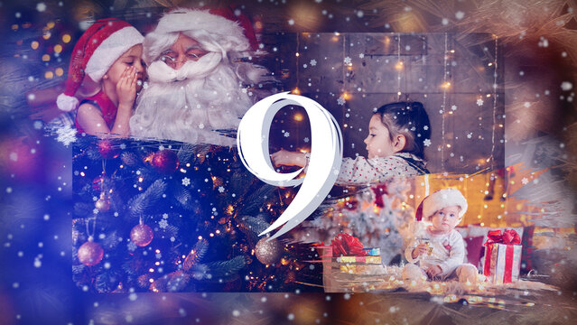 Day X of the Christmas Countdown contains 30 placeholders and 10 editable text layers. Available in 4K resolution.	
