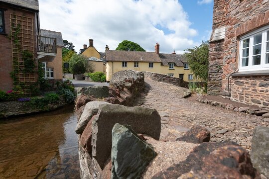 Photo of the Allerford packhorse bridge in Exmoor National Park