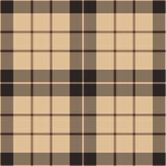 Tape vector texture pattern, tile textile tartan seamless. Silk check plaid background fabric in orange and dark colors.