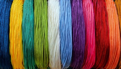 Colorful Strings Background Ai Generated