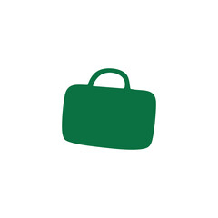 Green Handbag Icon Illustration