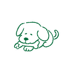 Cute Cartoon Puppy Illustration