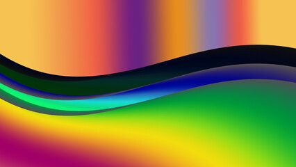 Vibrant colorful abstract background design with smooth shapes and artistic flowing patterns, modern creative backdrop perfect for digital art, graphic design and contemporary visual projects