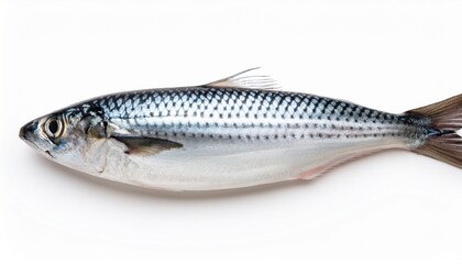 Obraz premium Konoshiro Dotted Gizzard Shad Raw Fish Isolated On White Background