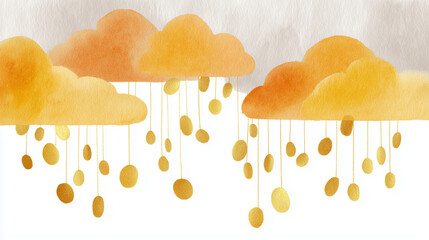 Dividendes qui tombent du ciel &ndash; illustration financi&egrave;re simple et ludique