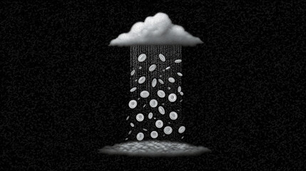 Dividendes qui tombent du ciel &ndash; illustration financi&egrave;re simple et ludique